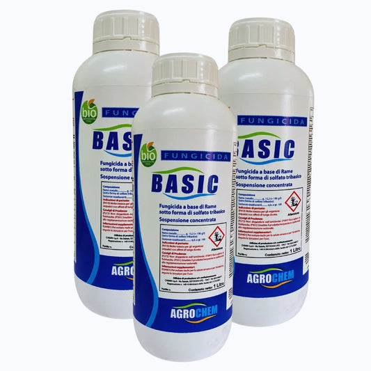 VERDERAME LIQUIDA BASIC AGROCHEM DA 1lt LIBERA VENDITA Fungicida a base di rame