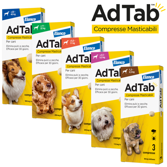 Antiparassitari Compresse Ad Tab per cani