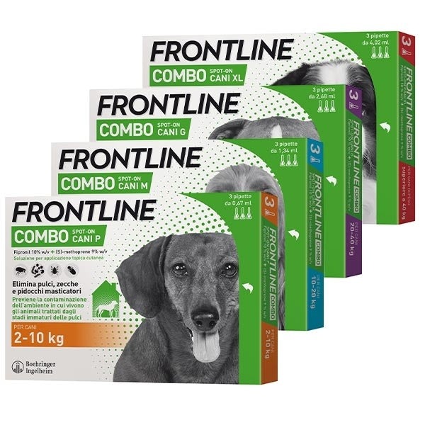 Frontline Combo antiparassitario per Cani confezione da 3 pipette