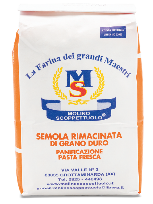 Semola Rimacinata Molino Scoppettuolo 1kg